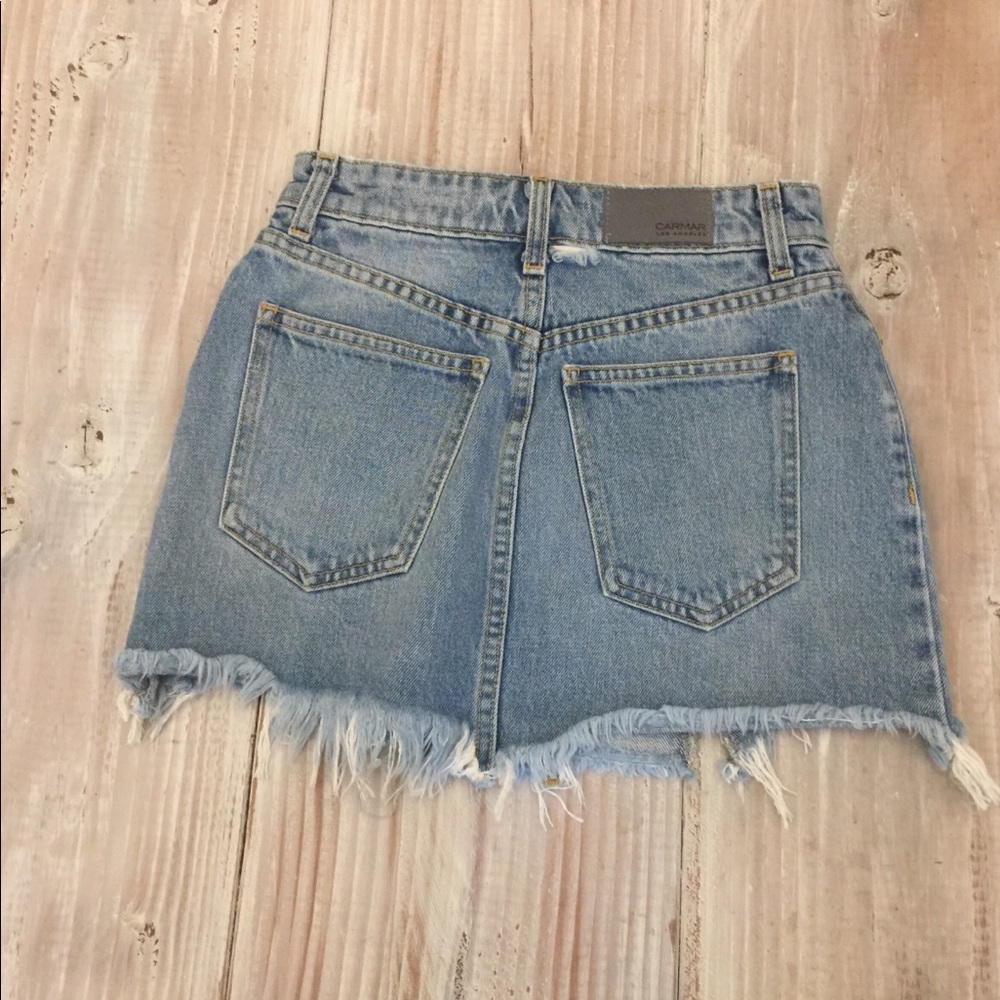 New! LF/Carmar  denim zip up skirt - Picture 4 of 4